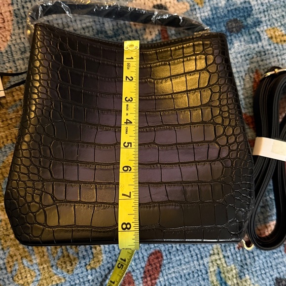 NWT • AOTA • vegan Elena croc embossed crossbody bag - Picture 2 of 8